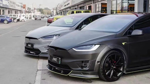 ชุดแต่งคาร์บอนไฟเบอร์สไตล์ Top สำหรับ Tesla Model X ประกอบด้วยลิ้นหน้า สเกิร์ตข้าง ดิฟฟิวเซอร์ สปอยเลอร์ ซุ้มล้อ - ใหม่ - Product Image 3