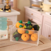 Miniature de légume en argile citrouille pour maison de poupée 1:12, accessoire de jeu alimentaire miniature, ornement de légume simulé, pour scène de poupée OB11 DIY