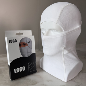Custom LOGO Balaclava Full <strong>Face</strong> <strong>Mask</strong> Black White Solid Color Breathable Quick Dry Head Cover for Motorcycle Cycling <strong>Skiing</strong> - Product Image 3