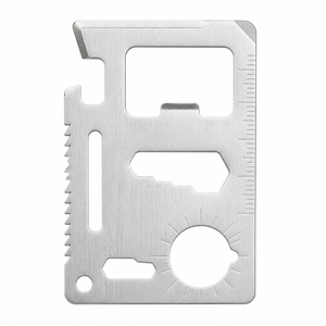 Herramienta Multifuncional de Acero Inoxidable con Sierra Individual, Cuchillo para Tarjetas, Herramienta para Acampar al Aire Libre, Plegable y Portátil con Borde Dentado - Product Image 1