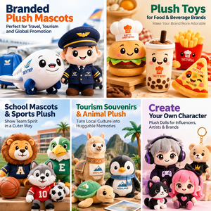 Tech-Unternehmen Marken-Maskottchen Plüschtier Maßgefertigtes Stofftier-Maskottchen für App-Einführung Startup-Messe Stand-Werbegeschenk Werbeartikel - Product Image 6