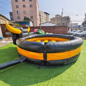 Nuevo Toro Mecánico Inflable Leap, Juego Deportivo, Máquina <span class=keywords><strong>De</strong></span> Montar Con Caja <span class=keywords><strong>De</strong></span> Control, Toro <span class=keywords><strong>De</strong></span> Rodeo Inflable - Product Image 6