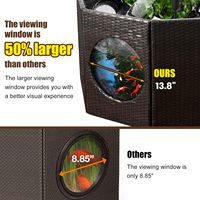 Puisard externe 400L arrière eau douce et pompe Aquarium Set Fish Beta double réservoir avec filtre