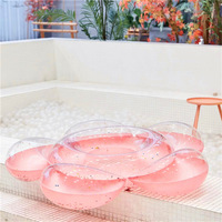 Bouée de natation gonflable en PVC écologique à paillettes, très vendue, avec poignée, pour femmes, sports nautiques, 140 cm