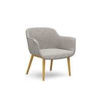 Fauteuils Chaise Longue Convertibles Décontractés en Tissu Nordique avec Cadre en Contreplaqué et Pieds en Fer, Mousse Haute Élasticité, Écologiques