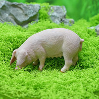 Figurines de modèles de cochonnes et de porcelets à oreilles tombantes en PVC massif, réalistes, à assembler, les plus vendues pour la décoration de bureau