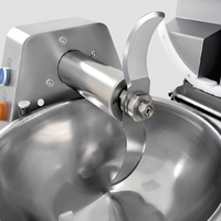 Hachoir Électrique Commercial Multifonctionnel 220V 370W pour Légumes et Viandes, Idéal pour la Préparation de Remplissages de Raviolis et de Pains