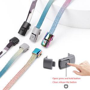 2024New Press Lacets colorés sans attaches Lacets élastiques Sneaker Lacets plats paresseux Sans cravate Lacets colorés - Product Image 4