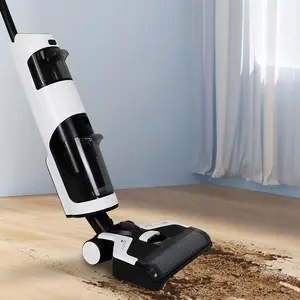 Aspirateur balai sans fil à sec et humide rechargeable pour le nettoyage des sols à piles