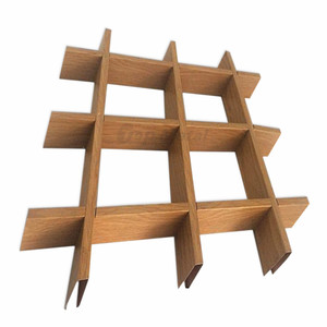 Aluminum Trellis Ceiling Grille Panel Low Price Roof Decorative Tiles Wooden <strong>Metal</strong> Ceilings Interior Ceiling Decoration <strong>Grid</strong> - Product Image 5