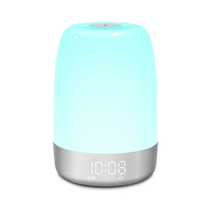 Sveglia smart clock con ricarica usb 3 luminosità a casa lenire la luce notturna per la camera da letto di aiuto per dormire funzione sveglia - Product Image 3