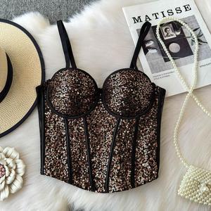 Sous-vêtements pour femmes style vintage en tissu Dobby avec nœud à la taille, effet minimisant pour poitrine généreuse, contrôle du ventre antidérapant - Product Image 3