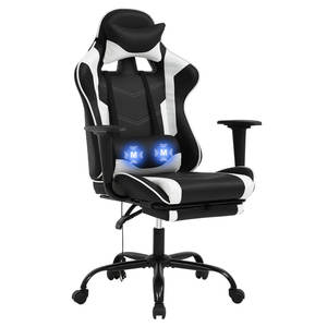 <span class=keywords><strong>Silla</strong></span> de Juego <span class=keywords><strong>para</strong></span> Oficina AJUNION, Mecanismo de Bloqueo de Inclinación de 250 lb, <span class=keywords><strong>Silla</strong></span> de Juego <span class=keywords><strong>para</strong></span> Computadora con Función de Masaje, <span class=keywords><strong>Silla</strong></span> de Juego de Carreras 360 °   Giratorio - Product Image 1