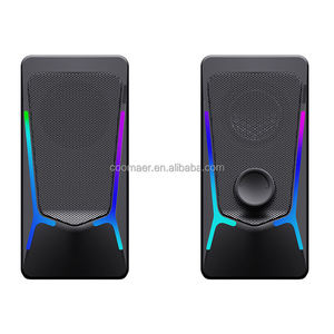 Haut-parleurs USB 2.0 pour ordinateur portable et de bureau, qualité sonore supérieure, multimédia, avec éclairage - Product Image 2