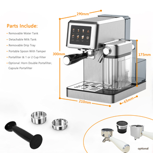 NUEVA Cafetera Espresso Doméstica con Espumador de Leche Automático, 20 Bares, Diseño Compacto, con Pantalla Táctil - Product Image 6