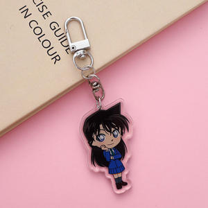 Porte-clés en acrylique Conan de <span class=keywords><strong>dessin</strong></span> <span class=keywords><strong>animé</strong></span>, pendentif de voiture, ornements pour sac à main, porte-clés, accessoire pour sac d'école, vente en gros - Product Image 5