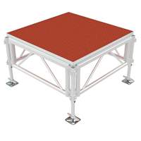 Système d'équipement de scène portable pour mariages et événements : Plateforme d'éclairage en treillis d'aluminium et podium pour présentoirs en treillis