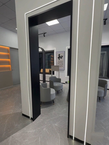 Shunweihome – Cadre de <span class=keywords><strong>porte</strong></span> décoratif en alliage d'aluminium anodisé, design moderne, résistant à l'eau, garantie de plus de 5 ans - Product Image 6
