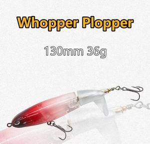 Leurre de pêche artificiel Whopper Plopper Topwater 130mm 36g pour bar, poisson-chat, <span class=keywords><strong>maquereau</strong></span>, Buzzbait avec hélice articulée pour rivière - Product Image 2