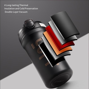 Tasse à café de voyage en acier inoxydable 316 avec couvercle-Tasse de voiture isolée sous vide Thermos portable étanche pour boissons chaudes/froides - Product Image 5