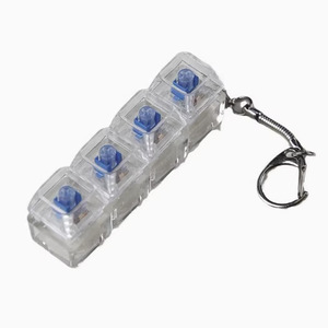 En İyi Kalite 4 Tuşlu Mekanik Klavye Anahtarı Anahtarlık Tuş Başlığı Test Cihazı Anahtarları LED Işık ve Stres Giderici Fidget Anahtarlık ile - Product Image 2