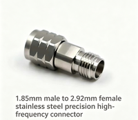 Adaptateur coaxial RF mâle-femelle 1.85/2.92-JKG DC-40GHz, connecteur haute fréquence de précision en acier inoxydable pour ondes millimétriques
