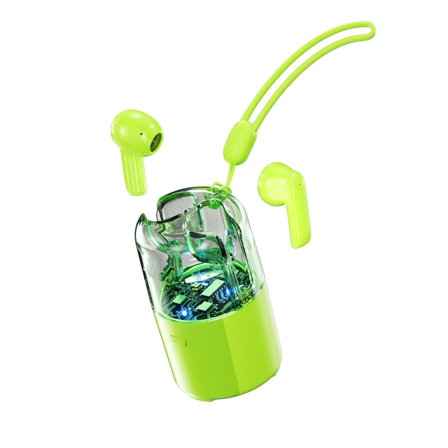 Two in One Portable Wireless In-Ear Earbuds with BT Speaker TWS Silicone Lanyard LED Battery Indicator TWS Earphones