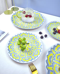 Ensemble d'assiettes en céramique de qualité supérieure de 10.5 ''-Faible quantité de commande minimale (24 quantité minimale de commande)-Passe au micro-ondes et durable - Product Image 4