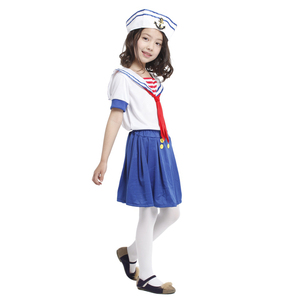 Vendita calda di qualità carnevale ragazza marinaio Cosplay costumi in maschera per bambini in magazzino - Product Image 4