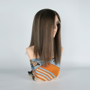 Perruque Yuanzhen, fournisseur de perruques, 100% cheveux humains naturels, perruque à dentelle, cheveux vierges européens avec cuticules intactes, perruque juive casher - Product Image 5