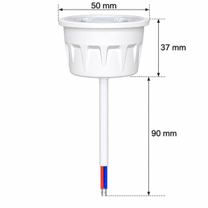 โมดูล LED อลูมิเนียมหุ้มพลาสติกสำหรับดาวน์ไลท์ 5W AC 220V 550-600LM 3500K วอร์มไวท์ CRI 80 110 ลูเมน/วัตต์ 15 ชิ้น SMD 2835 - Product Image 5