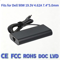 Chargeur d'alimentation de remplacement de quatrième génération 19,5 V 4,62 A 90 W pour ordinateur portable DELL N4030 E5470