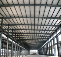 Edificio de Estructura de Acero Directo de Fábrica, Nave Industrial de Acero Ligero de Vano Abierto, Resistente al Viento y la Nieve para Reparación de Vehículos