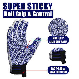 <span class=keywords><strong>Gants</strong></span> <span class=keywords><strong>de</strong></span> sport personnalisés, poignée adhésive en silicone, tissu respirant, léger, soutien, <span class=keywords><strong>gants</strong></span> <span class=keywords><strong>de</strong></span> <span class=keywords><strong>football</strong></span> américain pour enfants - Product Image 3
