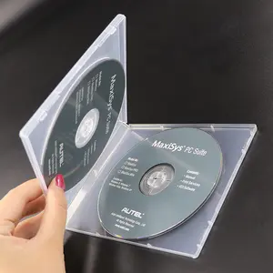 10MM Mini çift CD mücevher kutusu boş 2-DVD/CD çalar PP CD durumda kutu tutucu konteyner