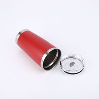 Mug à Café Isotherme 20 oz en Acier Inoxydable 304 à Double Paroi, Revêtement Poudre, avec Couvercle Coulissant Magnétique