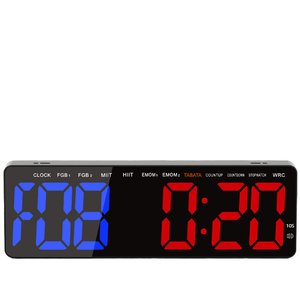 Temporizador <span class=keywords><strong>Tabata</strong></span> CHEETIE HIIT, Reloj de Cuenta Regresiva de Pared con Pantalla Dual <span class=keywords><strong>ABS</strong></span> para Gimnasio, Hogar, Boxeo, Entrenamiento de Intervalos y Fitness - Product Image 1