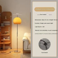 Lampe d'angle de chambre à coucher, lampadaire de luxe pour la décoration du salon