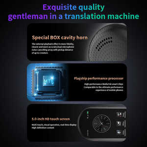 Traductor de Voz 4G Chat GPT SIM, máquina intérprete de negocios de viaje, traductor de traducción instantánea sin conexión A10 - Product Image 5
