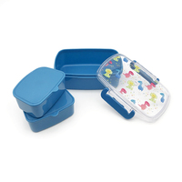 Bouteilles d'eau et boîtes à lunch en plastique écologiques pour enfants, avec des personnages de dinosaures de dessins animés, adaptées au micro-ondes