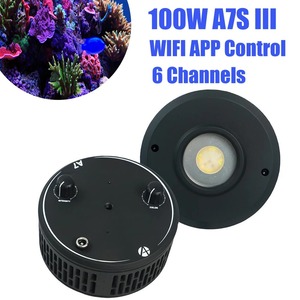 Skynuo A7III 3ème génération WiFi APP 100W Lumière corail spectre complet avec 70 ° /90 ° Réflecteurs 6 canaux LED pour <span class=keywords><strong>aquarium</strong></span> marin - Product Image 1