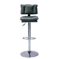 Tabouret de bar moderne en cuir minimaliste avec coussin moelleux, dossier pivotant, hauteur réglable, pour cuisine, salon, hôtel, GUANFU