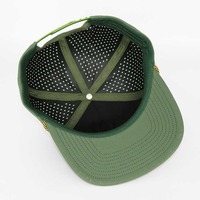 Casquette de golf personnalisée avec logo en patch de caoutchouc, bandeau anti-transpiration extensible, tissu respirant à séchage rapide, imperméable, découpe laser, unisexe, style baseball