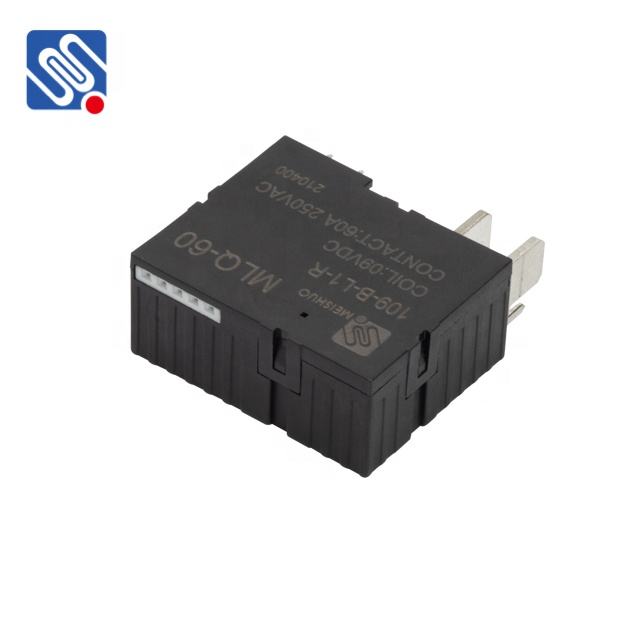 Meishuo MLQ-60-109-B-L1-R Magnetic Latching Relay 60a DC 9V 12v 24v NO 60A 250VAC Electromagnetic Relay High Power PCB 1A 1B