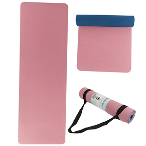 Tapis de yoga double en TPE, sans TPE, pour homme et femme, avec logo personnalisé, pour équipement de sport, vêtements de fitness, ensemble de fixation rapide, alignement parfait, effet lumineux - Product Image 3