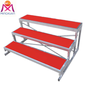 Di động nhôm gấp tùy chỉnh Dàn hợp xướng đứng giàn chỗ ngồi tẩy trắng risers sân khấu - Product Image 4
