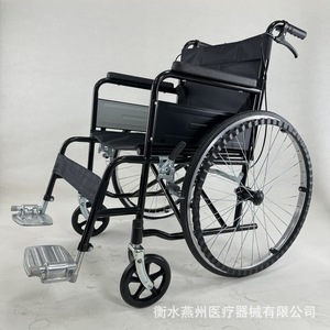 Silla de ruedas manual plegable, ligera y portátil para uso doméstico en personas mayores y con discapacidad, con certificación CE. - Product Image 4
