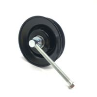 Tensioner Sabuk AC Excavator untuk SH55 SH60 SH100 SH120 SH200 SH220 Roda Penyetel Pulley Sabuk