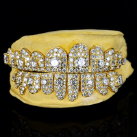 Bijoux de mode plaqués or argent 925, Grillz personnalisés certifiés par un tiers, technologie de micro-insertion, unisexe, lune de miel