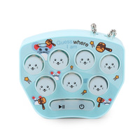 Jeu d'arcade portable mignon de type pendentif de dessin animé, mini jeu de frappe au marteau, jouet porte-clés pour enfants et adultes